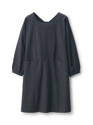 Easy Fit Long Sleeve Apron - Dark Gray