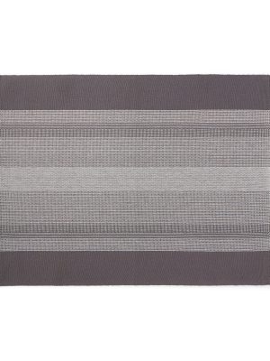 Indian Cotton Rib Placemat - Charcoal Grey