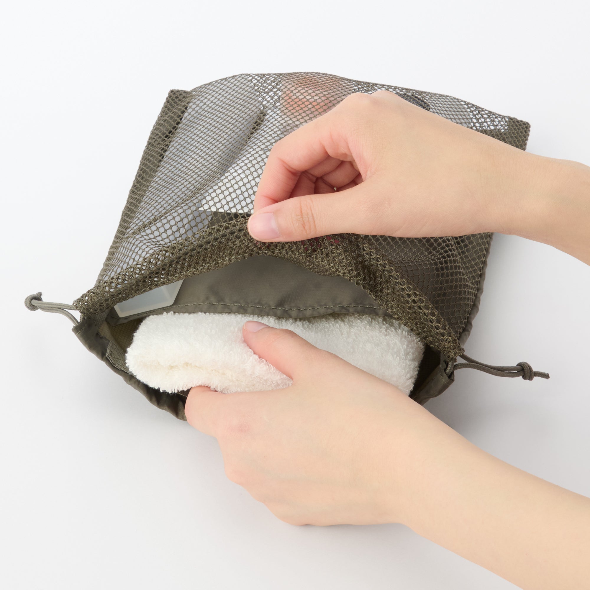 Polyester Mesh Drawstring Bag - Small - Image 10