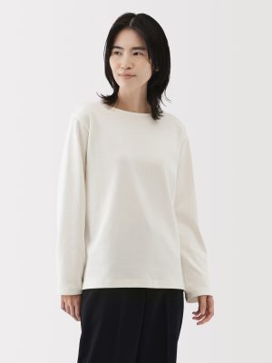 Women's Heavy Weight Boat Neck Long Sleeve T-Shirt