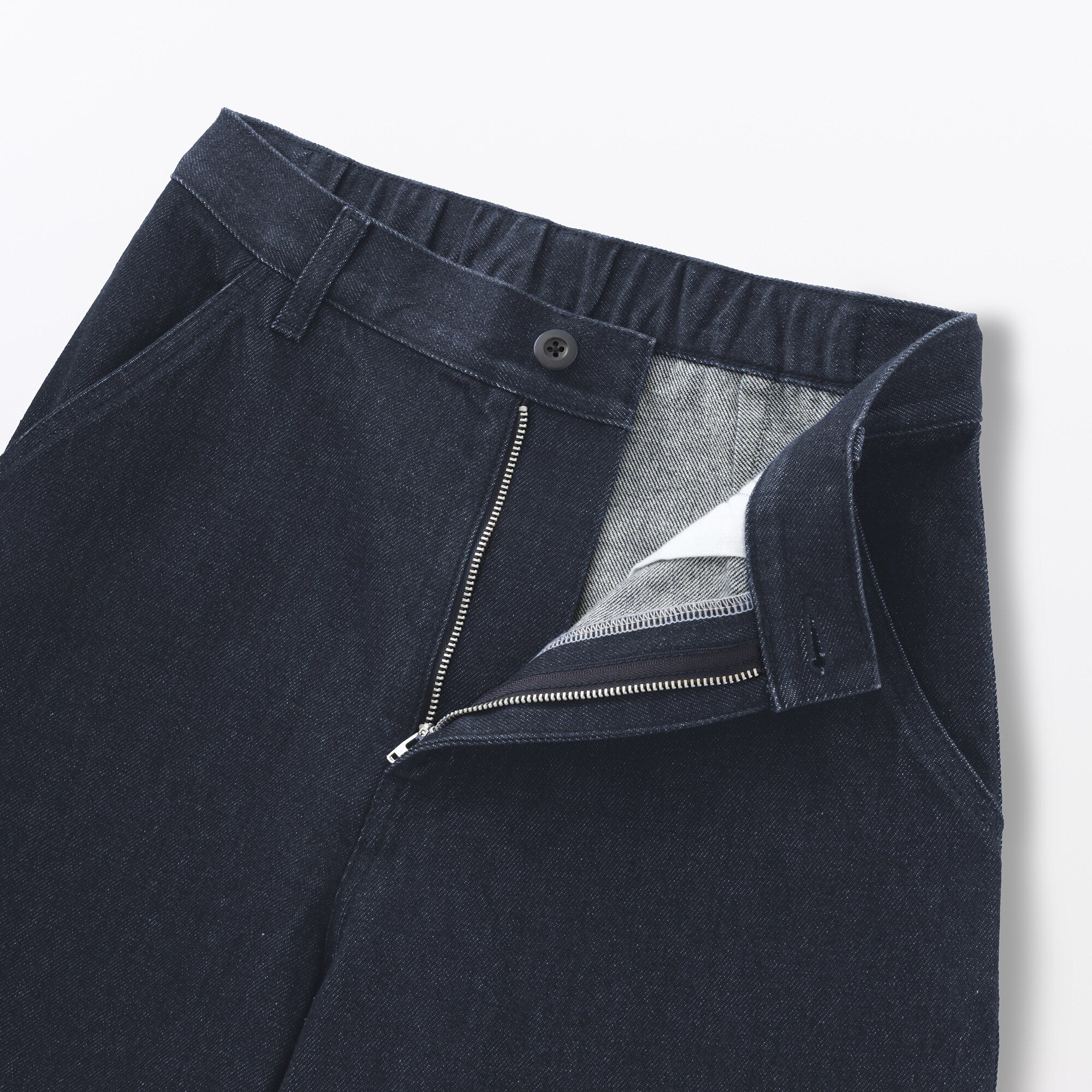 Women's Kapok Blend Denim Wide Tapered Pants - Image 9