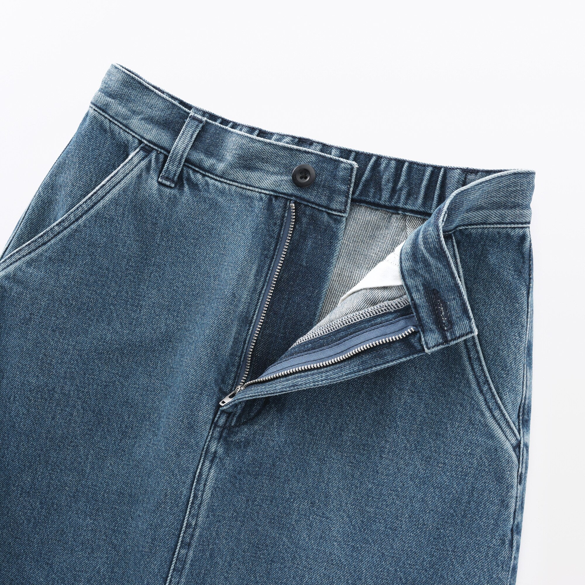 Women's Kapok Blend Denim A-Line Skirt - Image 19