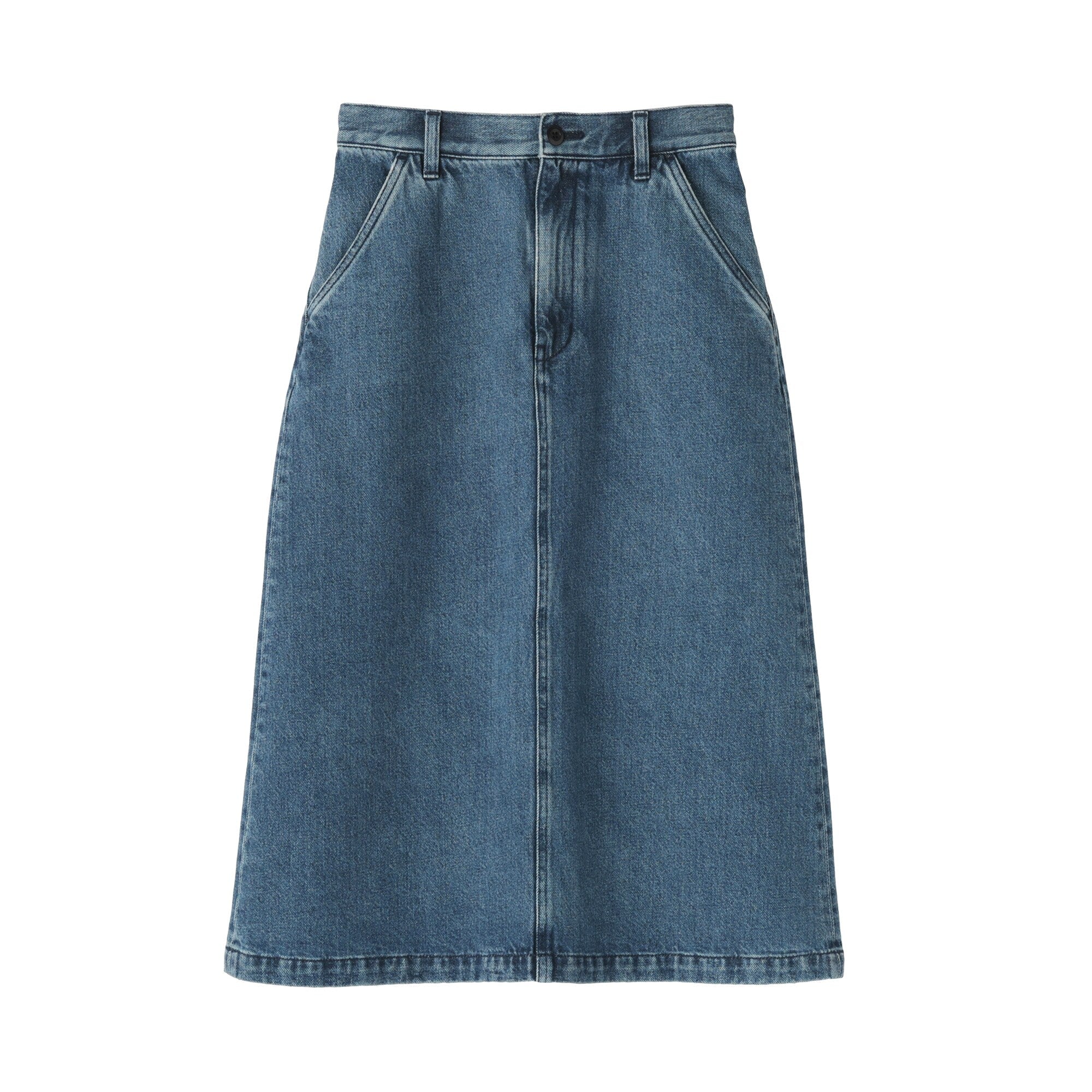 Women's Kapok Blend Denim A-Line Skirt - Image 12