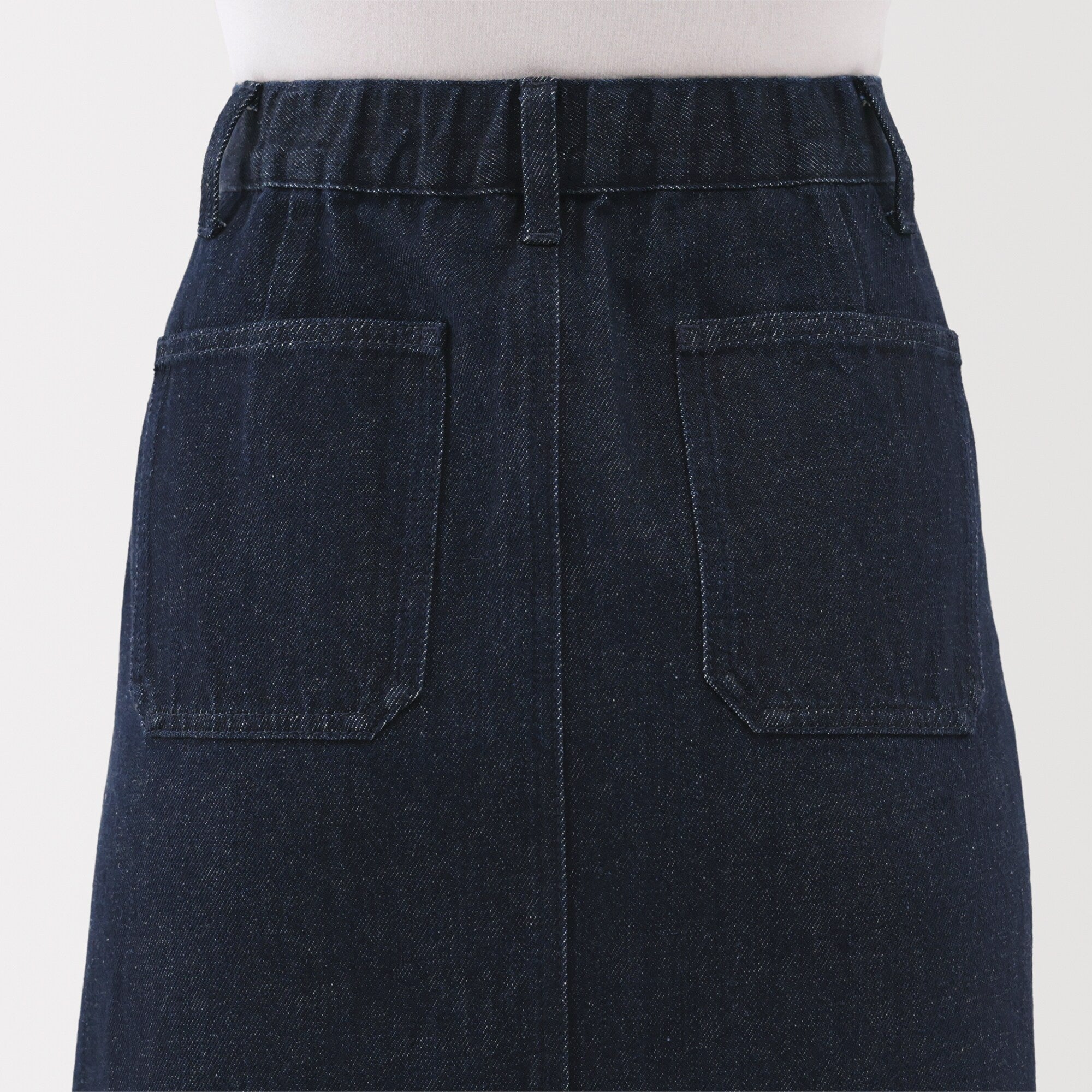 Women's Kapok Blend Denim A-Line Skirt - Image 8