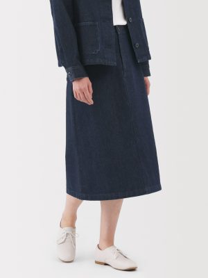 Women's Kapok Blend Denim A-Line Skirt