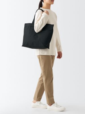 Canvas Wide Tote Bag