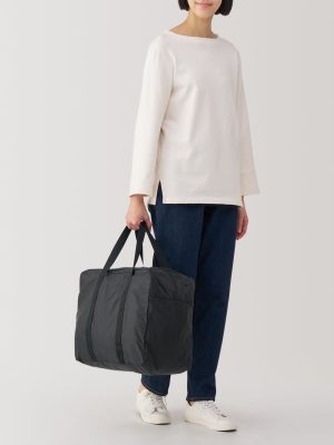 Water Repellent Wide Boston Bag