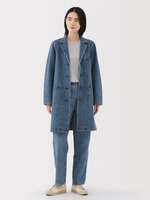 Kapok Blend Denim Coat