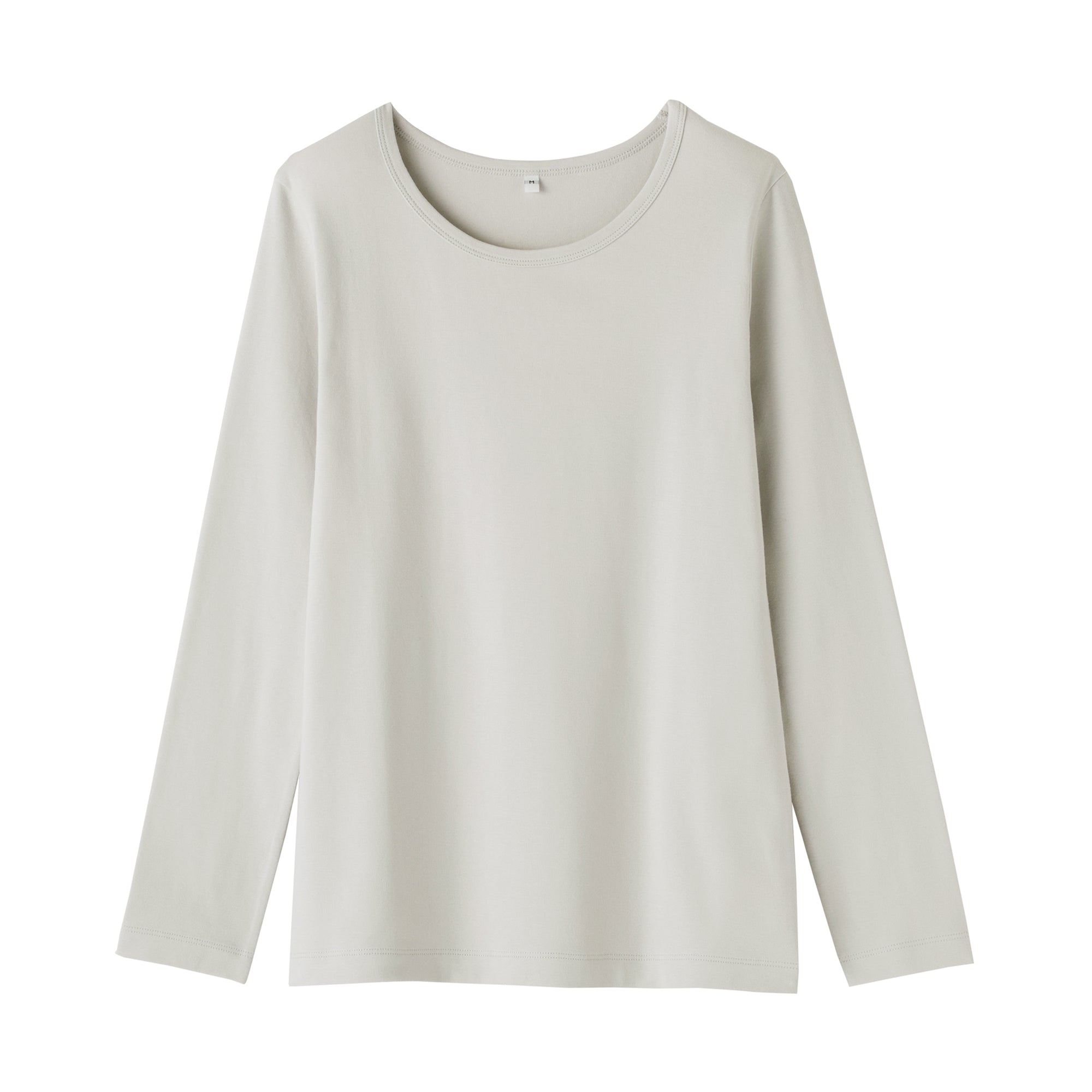 Women's Stretch Ribbed Crew Neck Long Sleeve T-Shirt - Image 29