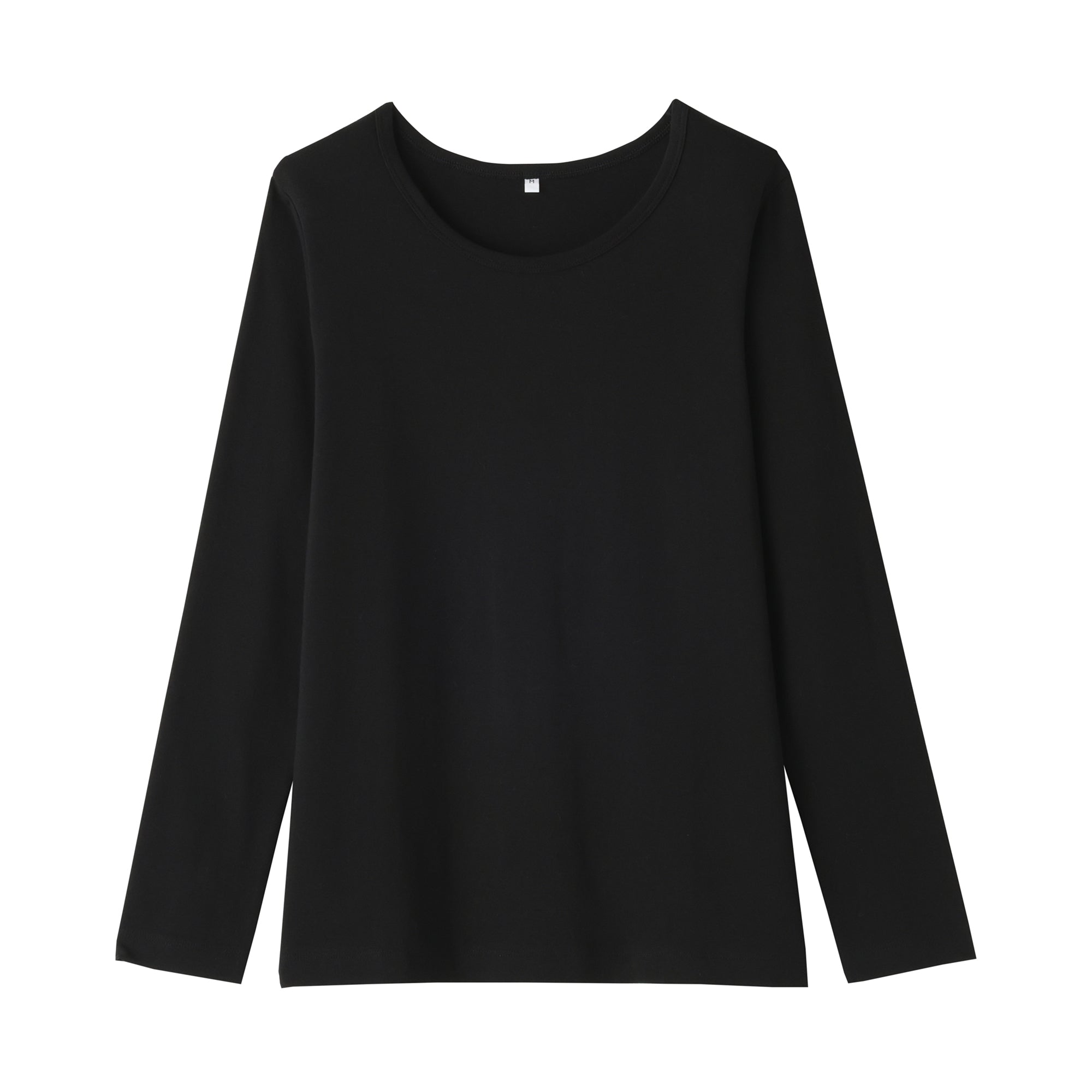 Women's Stretch Ribbed Crew Neck Long Sleeve T-Shirt - Image 2