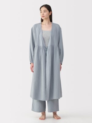 Crepe Gauze Long Cardigan