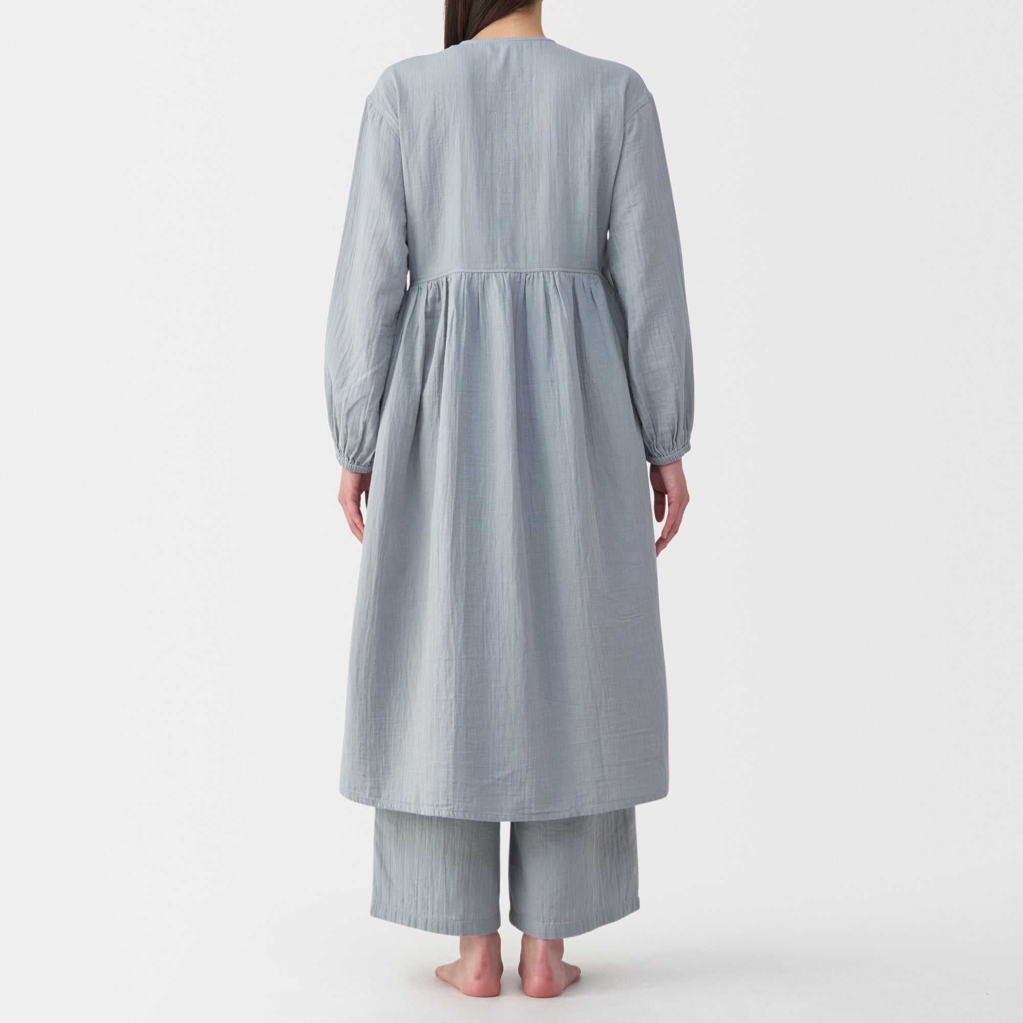 Crepe Gauze Long Cardigan - Image 6