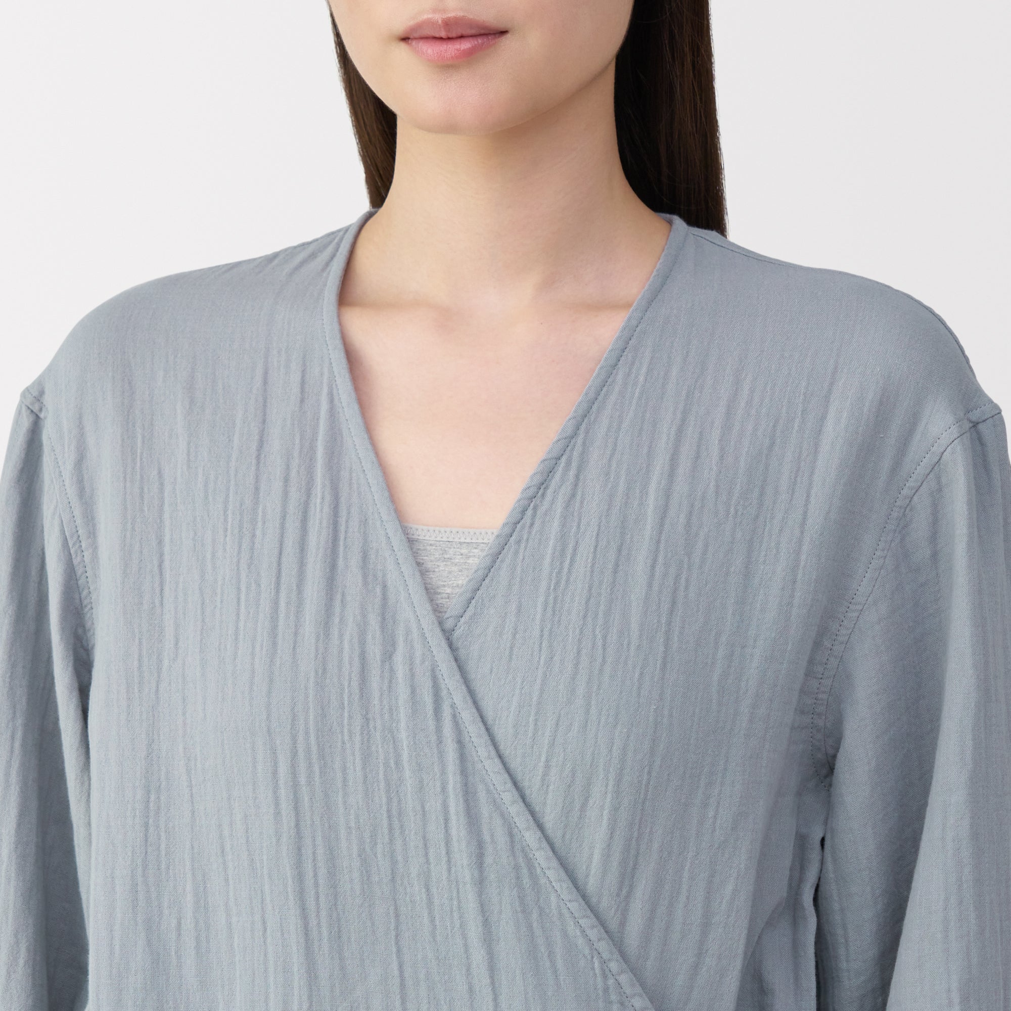 Crepe Gauze Long Cardigan - Image 7