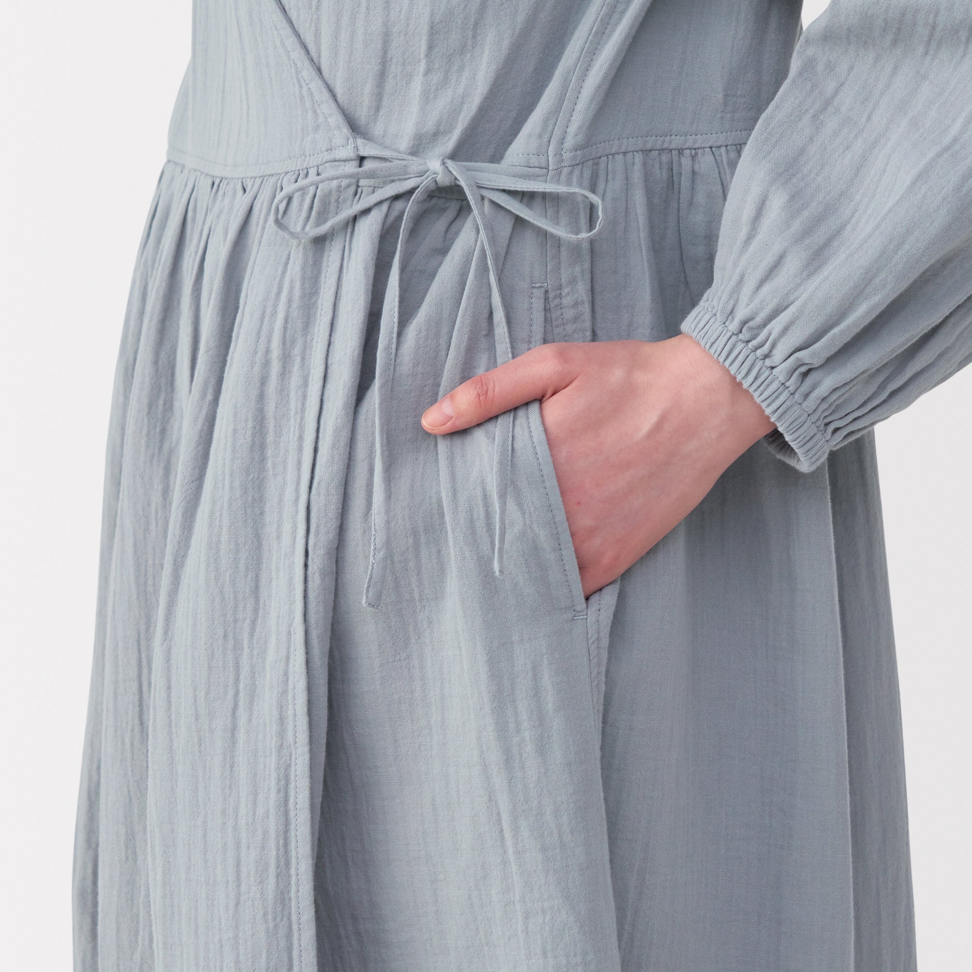 Crepe Gauze Long Cardigan - Image 8