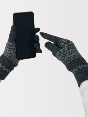 Merino Wool Blend Touchscreen Gloves