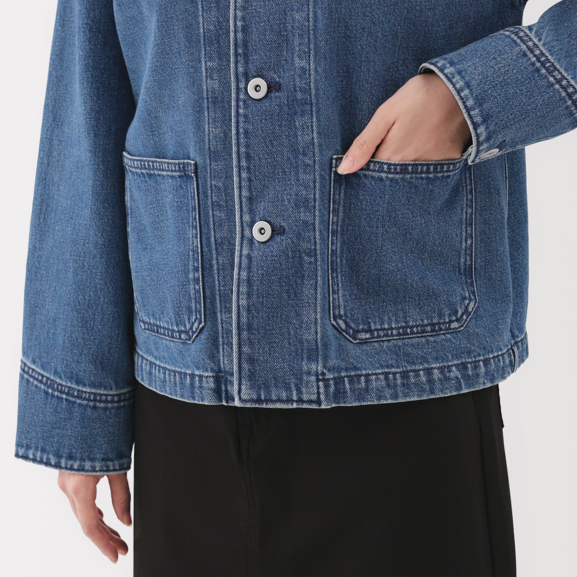 Kapok Blend Denim Jacket - Image 17