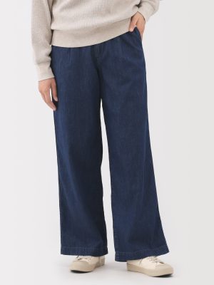 Lightweight Denim Wide Pants