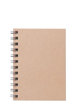 Beige Double Ring Lined Notebook