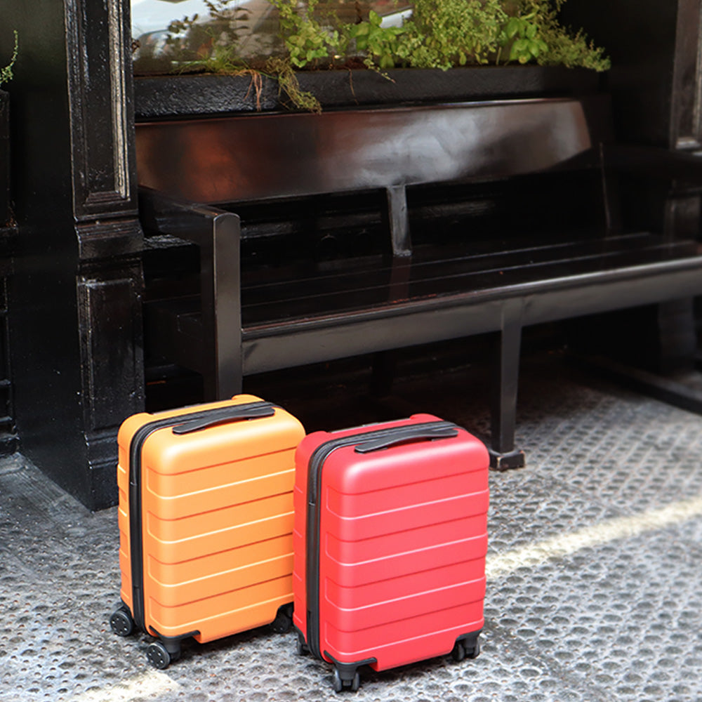 Adjustable Handle Hard Shell Suitcase 36L - Red | Carry-On - Image 9